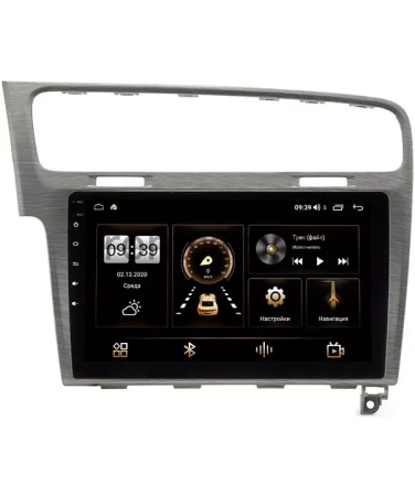 Штатная магнитола Volkswagen Golf 7 2012-2020 (серая) Canbox L-Line 4295-10-048 на Android 10 (4G-SIM, 6/128, TS18, DSP, QLed)