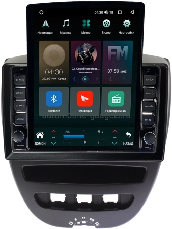 Peugeot 107 2005-2014 Canbox M-Line 5610-10-1152 на Android 10 (4G-SIM, 2/32, DSP, QLed, Tesla)