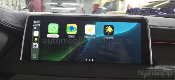 Блок активации CarPlay и Android Auto с навигацией для BMW X6 (F16) 2014—2019 с системой NBT - NaviPilot CarPlay OEM BOX