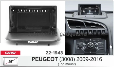 Штатная магнитола Peugeot 3008, 5008 2009-2016 (взамен монитора на торпедо) Canbox RS9-0036 1.5/32 Android 10 (IPS, DSP, CarPlay)