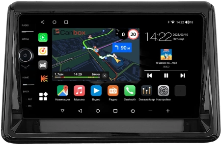 Штатная магнитола Canbox M-Line 7840-9-0565 для Toyota Esquire, Noah 3 (R80), Voxy 3 (R80) 2014-2022 на Android 10 (4G-SIM, 2/32, DSP, QLed)