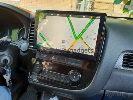 NaviPilot DROID10 ULTRA штатная магнитола для Mitsubishi Outlander 3 (2012-2018) на Android 10 с 6Gb, DSP, 4G
