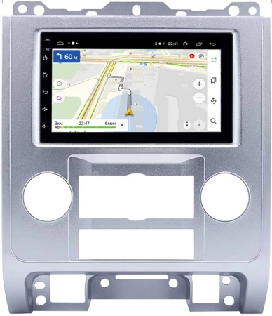 Магнитола в штатное место 2 din Ford Escape 2 2007-2012 (серебро) OEM на Android 10 (CarPlay, AHD, 1/32) (RK7-RP-11-682-242)