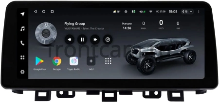 Штатная магнитола Kia KX5 2018-2022 12.3 дюйма Teyes LUX ONE (Round Corner) 4/32 RM-3009 на Android 10 (4G-SIM, 4/32, DSP, QLed) Mercedes Style