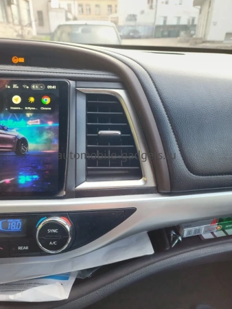 Штатное головное устройство Toyota Highlander 3 (U50) 2013-2019 Teyes CC4 Pro 2K 8/128 10.36 дюймов RM-1035 на Android 13 (4G-SIM, DSP, QLed, AI)
