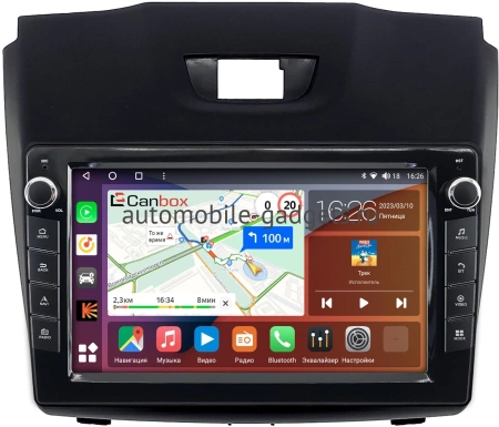 Штатная магнитола Isuzu D-Max 2 2012-2020 (тип 1) Canbox M-Line 7821-9054 на Android 10 (4G-SIM, 2/32, DSP, IPS) С крутилками
