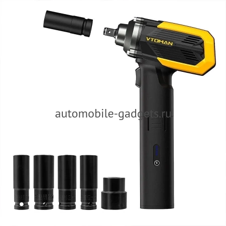 Полный комплект гайковерт ударный VTOMAN ToolCore V700 + ПЗУ