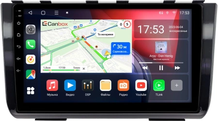 Штатная магнитола Hyundai Creta 2 2021-2024 (черная, глянцевая) Canbox L-Line 4170-10-2524 на Android 10 (4G-SIM, 2/32, TS18, DSP, QLed)