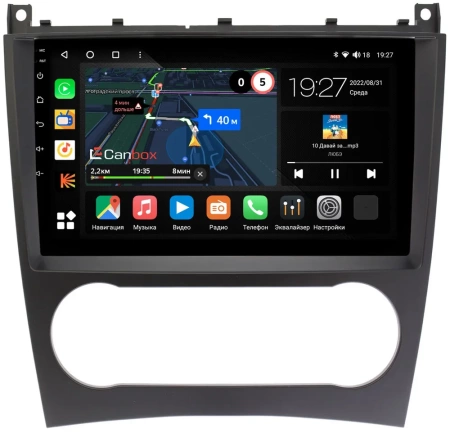 Штатная магнитола Canbox M-Line 4544-9-132 для Mercedes-Benz C (w203) 2004-2008, CLC 2008-2011, CLK (w209) 2005-2010, G (w463) 2006-2012 на Android 10 (4G-SIM, 2/32, DSP, QLed)