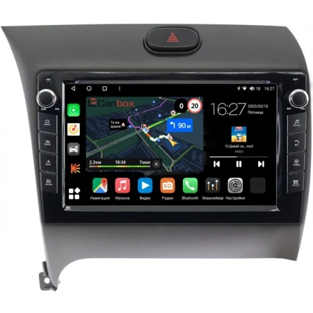 Штатная магнитола Kia Cerato 3 2013-2020 Canbox M-Line 7821-9014 на Android 10 (4G-SIM, 2/32, DSP, IPS) С крутилками для авто с оригинальной навигацией