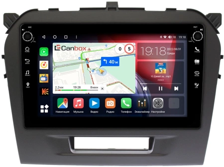 Штатная магнитола Suzuki Vitara 2014-2024 Canbox M-Line 7801-9103 Android 10 (4G-SIM, 2/32, DSP, IPS) С крутилками
