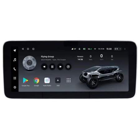 Штатная магнитола GAZ Газел НН (Gazele NN) 12.3 дюйма Teyes LUX ONE (Round Corner) 4/32 RM-9-930 на Android 10 (4G-SIM, 4/32, DSP, QLed) Mercedes Style