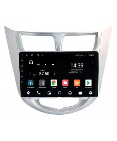 NaviPilot DROID10 ULTRA MAX штатная магнитола для Hyundai Solaris 2010-2017 на Android 10 с 8Gb, DSP, 4G