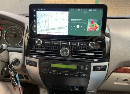 Штатная магнитола Toyota Land Cruiser Prado 120 2002-2009 (для авто без оригинального цветного экрана) 12.3 дюйма Canbox H-Line 7819-3041 на Android 10 (4G-SIM, 8/256, DSP, QLed) Audi Style