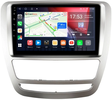 Штатная магнитола Sollers ST6 2023-2024 (серебренная) Canbox L-Line 4169-9-4282 на Android 10 (4G-SIM, 2/32, TS18, DSP, QLed)