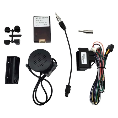 Штатное головное устройство Peugeot 407 2004-2011 (черная, глянцевая) Canbox PRO-Line (Tesla style) 9.7 дюймов 6/128 7882-1312-228 на Android 13 (4G-SIM, DSP, QLed)