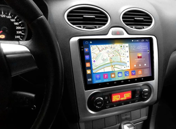 Carmedia OL-9201-A-MKD-9509-2K-12512-D7 штатная магнитола для Ford Focus II (2004-2011) с климат-контролем на Android 13 c 12GB, DSP, 4G