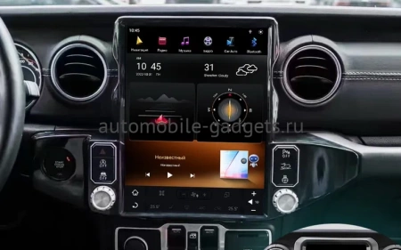 CarMedia ZF-1315-GE ("Тесла-стиль") штатная магнитола для Jeep Wrangler 2018+ на Android 13 c 8GB, DSP, 4G