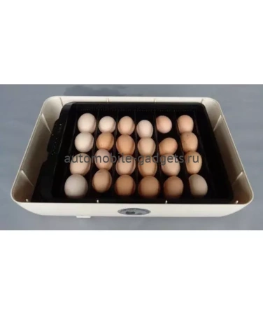 Инкубатор с автоматическим поворотом яиц с термометром и гигрометром Janoel JN24