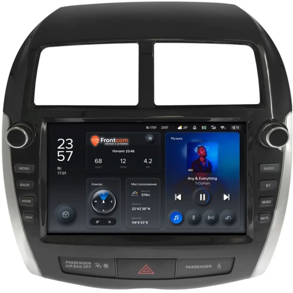 Штатное головное устройство Mitsubishi ASX, Outlander Sport, RVR 3 2010-2019 (для авто без Rockford) Teyes CC3L WIFI 2/32 9 дюймов RM-9-3752 на Android 8.1 (DSP, IPS, AHD)