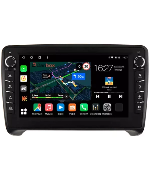 Штатная магнитола Canbox M-Line 7831-9202 для Audi TT (8J) 2006-2014 на Android 10 (4G-SIM, 2/32, DSP, IPS) С крутилками