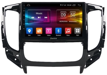 Carmedia OL-9567-P-2 Штатная магнитола для Mitsubishi L200 5, Pajero Sport 3, Montero Sport 3 2015-2019 (для авто с МКПП, с климат-контролем), FIAT Fullback на Android 12 c 4GB, DSP, 4G