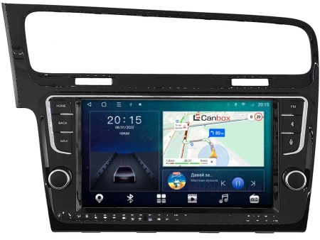 Штатная магнитола Canbox L-Line 4296-9-3461 для Volkswagen Golf 7 2012-2022 (черная, глянцевая) на Android 10 (4G-SIM, 6/128, TS18, DSP, QLed)