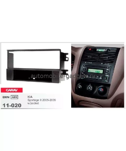 Переходная рамка CARAV 11-020 KIA Sportage II 2005-2009 / с карманом