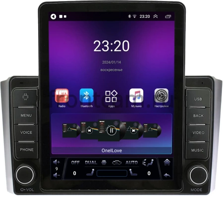 Штатная магнитола OEM GT095-9-1223 для SsangYong Rexton 2 2006-2012 на Android 10 (2/16, DSP, Tesla)