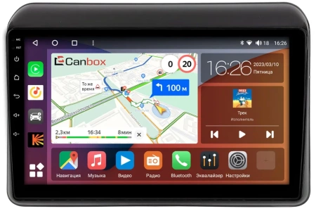 Штатная магнитола Suzuki Ertiga 2 2018-2024 (матовая) Canbox L-Line 4167-9-0390 на Android 10 (4G-SIM, 3/32, TS18, DSP, QLed)