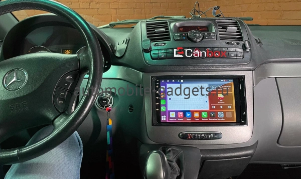 Штатная магнитола Mercedes A-klasse (W169), B-klasse (W245), Vito 2 (W639), Vito 3 (W447), Viano (W639) 2006-2018 (глянцевая) Canbox EVO 5811-9148 на Android 14 (4G-SIM, 6/128, DSP, QLed, AI, 360)