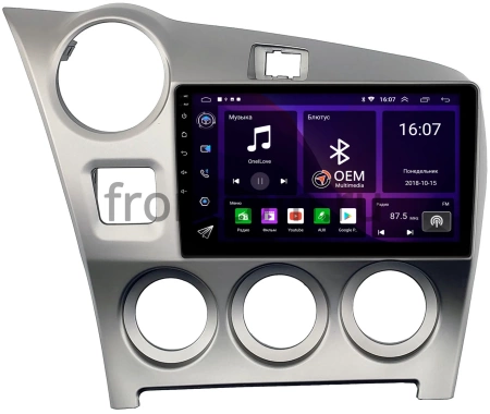 Toyota Matrix 2 (E140) 2008-2014 Canbox GT9-2291 2/32 Android 10 (IPS, DSP, CarPlay)