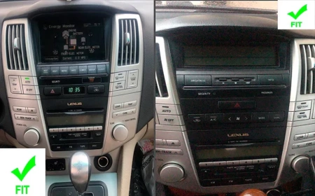Carmedia ZF-1278S-GE ("Тесла-стиль") штатная магнитола для Lexus RX (2003-2008), Toyota Harrier (2003-2013) на Android 13 c 8GB, DSP, 4G