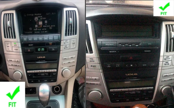 Carmedia ZF-1278S-GE ("Тесла-стиль") штатная магнитола для Lexus RX (2003-2008), Toyota Harrier (2003-2013) на Android 13 c 8GB, DSP, 4G