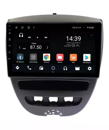 NaviPilot DROID10M штатная магнитола для Citroen C1, PEUGEOT 107, TOYOTA  Aygo 2005-2014 на Android 10 с 4Gb, DSP, 4G