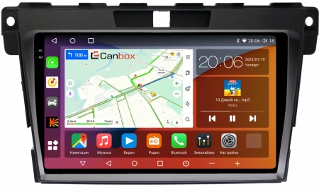 Mazda CX-7 2006-2012 Canbox H-Line 2K 4180-9073 на Android 10 (4G-SIM, 4/32, DSP, QLed)