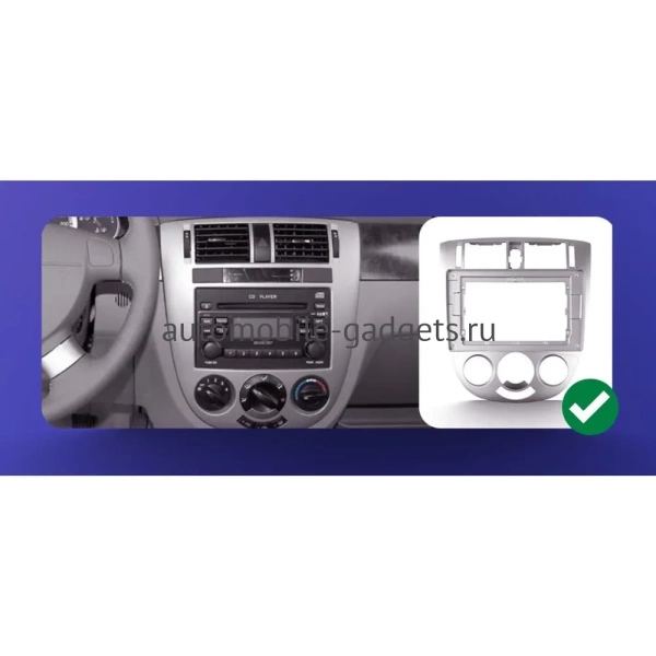 Штатная магнитола Daewoo Gentra 2 2013-2015, Nubira 3 2003-2004 (тип 3, серая) Canbox M-Line 7805-1079 на Android 10 (4G-SIM, 2/32, DSP, QLed) С крутилками