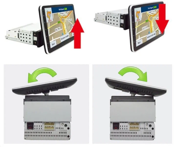 1 DIN 9 дюймов универсальная магнитола Canbox с поворотным экраном M-Line 7902 на Android 10 (4G-SIM, 2/32, DSP, QLed)