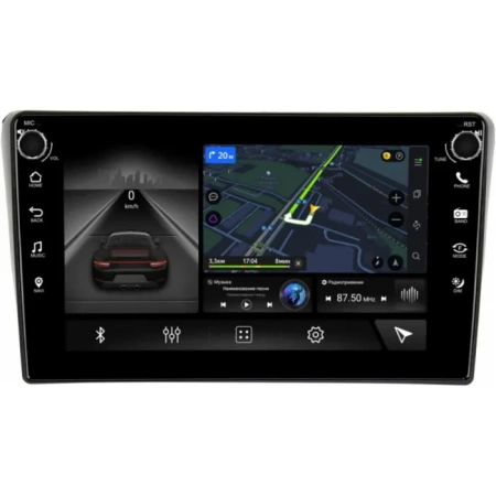 Штатная магнитола Canbox M-Line 7801-9373 для Toyota Avensis 2 2003-2009 черная на Android 10 (4G-SIM, 2/32, DSP, IPS) С крутилками