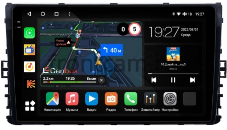 Штатная магнитола Canbox M-Line 2K 4177-9299 для Skoda Kamiq 2018-2024 на Android 10 (4G-SIM, 2/32, DSP, QLed)