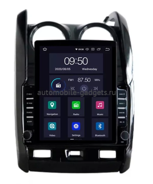 Carmedia OL-9115-2-12-D ("Тесла-стиль") магнитола для Renault Duster 2015-2020, Lada Largus 2021+ на Android 10 с 4Гб и DSP