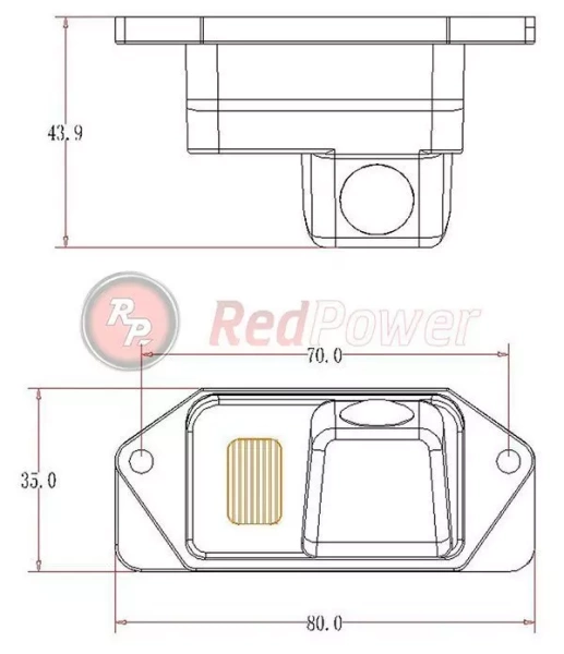 Камера заднего вида для Mitsubishi Lancer (2007-2017) RedPower MIT106P Premium