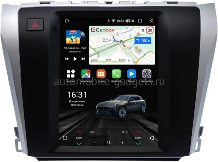 Штатное головное устройство Toyota Camry XV50 2011-2014 Canbox M-Line (Tesla style) 9.7 дюймов 2/32 5620-1312-96 на Android 10 (4G-SIM, DSP, QLed)