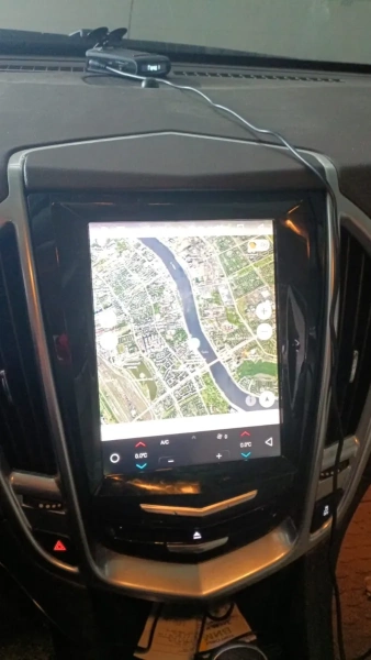 Штатное головное устройство Cadillac Escalade 4, CTS 3, XT5, SRX 2, ATS, XTS 2012-2019 Canbox M-Line (Tesla style) 9.7 дюймов 2/32 5620-1312-86 на Android 10 (4G-SIM, DSP, QLed)