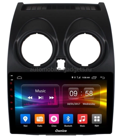 Carmedia OL-9662-N Штатная магнитола для Nissan Qashqai (J10), Dualis 2007-2014 на Android 12 c 4GB, DSP, 4G
