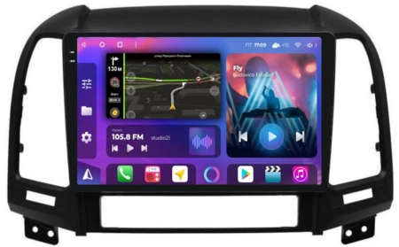 FarCar S500 2K (BX008M 360) штатная магнитола для Hyundai Santa Fe 2006-2012 на Android 14 c 6GB, DSP, 4G