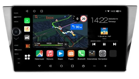Штатная магнитола Volkswagen Bora 3 2016-2022 Canbox M-Line 7850-10-2590 на Android 10 (4G-SIM, 2/32, DSP, QLed)