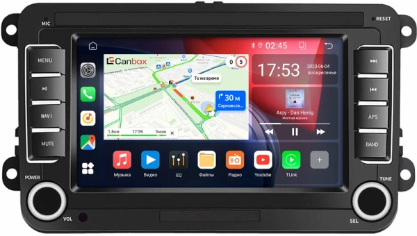 Volkswagen Golf 5, Golf 6, Golf Plus 2005-2014 Canbox GT305 2/32 Android 10 (IPS, DSP, CarPlay)