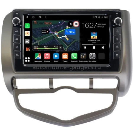 Штатная магнитола Honda Jazz 2001-2008 (с климат-контролем, левый руль) Canbox M-Line 7821-9267 Android 10 (4G-SIM, 2/32, DSP, IPS) С крутилками
