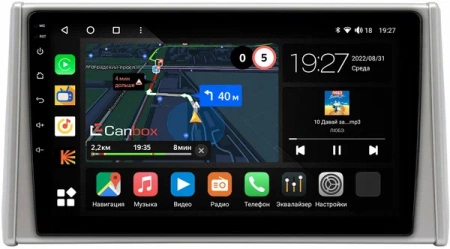 Штатная магнитола Canbox M-Line 4543-10-3237 для Toyota RAV4 5 (XA50) 2018-2024 на Android 10 (4G-SIM, 2/32, DSP, QLed)